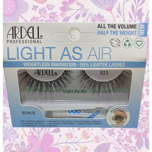 ARDELL LIGHT AS AIR 521 FALSE LASHES + DUO GLUE BONUS NEW SEALED